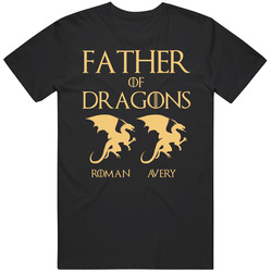 Father Of Dragons Roman Avery Custom Father's Day Vintage T Shirt
