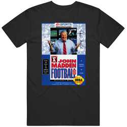 John Madden Football 93 Sega Genesis Cover Fan Vintage T Shirt
