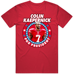 Colin Kaepernick For President San Fancisco Football Quarterback Player Fan Vintage T Shirt
