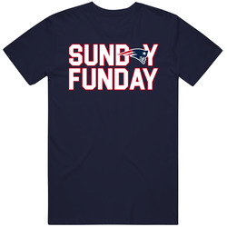 New England Football Sunday Funday Team Division League Fan Vintage T Shirt