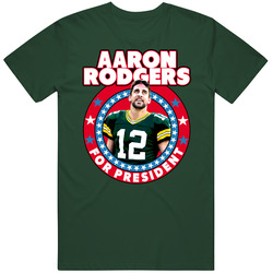 Aaron Rodgers For President Green Bay Football Quarterback Player Fan Vintage T Shirt