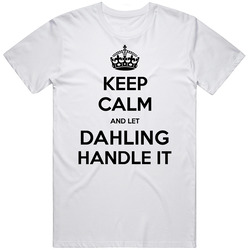 Keep Calm And Let Dahling Handle It Custom Last Name Family Cool Vintage T Shirt