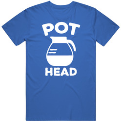 Pot Head Coffee Addict Vintage T Shirt
