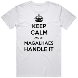 Keep Calm And Let Magalhaes Handle It Custom Last Name Family Cool Vintage T Shirt