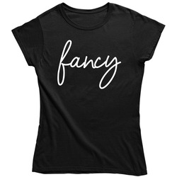Fancy Black Vintage Ladies T Shirt