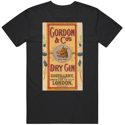 Gordon & Co's Gin Alcohol Drinking Vintage T Shirt