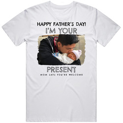 Happy Father's Day I'm Your Present Custom Name Nguyen Vintage T Shirt