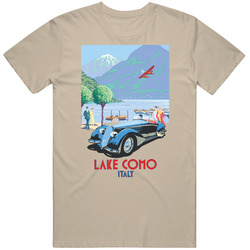 Lake Como Italy Classic Travel   Vintage Vintage T Shirt