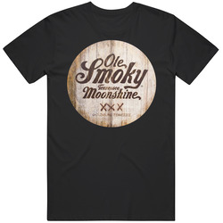 Ole Smoky Moonshine Old Style Booze Logo Vintage T Shirt