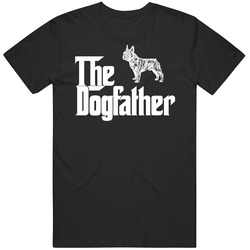 French Bulldog Custom Dog Breed The Dogfather Black Vintage T Shirt