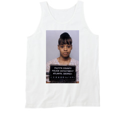 Lisa Left Eye Tlc Member Mug Shot Music Fan Vintage Tanktop