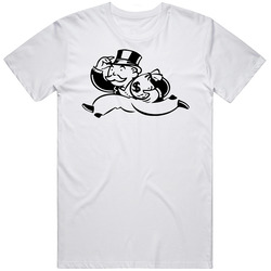 Monopoly Man Rich Uncle Pennybags Boardgame Character  Logo Fan Vintage T Shirt