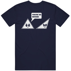 You're So Obtuse Geek Mathematics Geometry Funny Distressed Vintage T Shirt