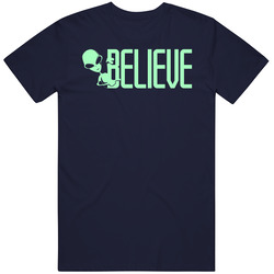 Believe Alien Spotter Space Ufo Area 51 Sci Fi Geek Funny Vintage T Shirt