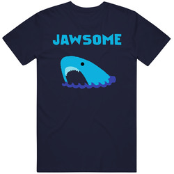 Jawsome Fun Teen Wolf Popular Shark Tv Show Vintage T Shirt Jawsome Fun Teen Wolf Popular Shark Tv Show Vintage T Shirt