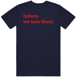 Tom Brady We Love Haters The Goat New England Football Vintage T Shirt