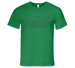Periodic Table Of Elements Fun Big Bang Theory Popular Tv Show Vintage T Shirt Periodic Table Of Elements Fun Big Bang Theory Popular Tv Show Vintage T Shirt