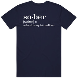 Funny Sober Definition Drinking Bar Crawl Vintage T Shirt