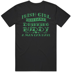 Irish Girl Best Damn Drinking Buddy St. Patrick's Day Vintage T Shirt