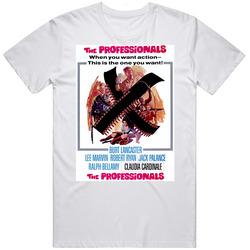 The Professionals Western Movie Burt Lancaster Lee Marvin Vintage T Shirt