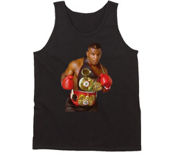 Mike Tyson Boxing Championship Belts Distressed Look Fan Tanktop Vintage Tanktop