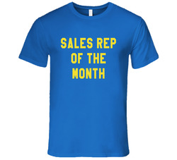 Sales Rep Of The Month Fun Hot Rod Popular Movie Vintage T Shirt