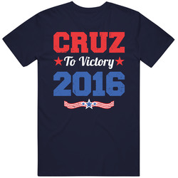 Ted Cruz To Victory 2016 Presidential Campaign Worn Look Vintage T Shirt
