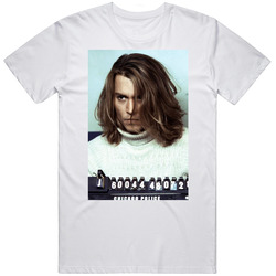 Johnny Depp Celebrity Mugshot Vintage Grunge Look Fan Vintage T Shirt