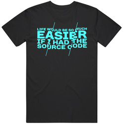 Life Would Be Easier With The Source Code Geek Binary Internet Funny Vintage T Shirt