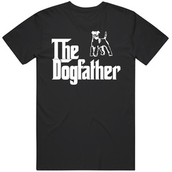 Wire Fox Terrier Custom Dog Breed The Dogfather Black Vintage T Shirt