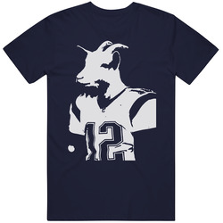 Tom Brady Goat Head New England Football Fan Vintage T Shirt