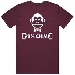 98 Percent Chimp Funny Evolution Darwin Biology Monkey Vintage T Shirt