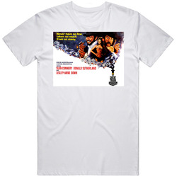 The Great Train Robbery Sean Connery Donald Sutherland Vintage T Shirt