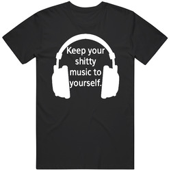 Funny Keep Your Music To Yourself Vintage T Shirt