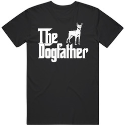 Miniature Pinscher Custom Dog Breed The Dogfather Black Vintage T Shirt