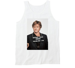 Robert Redford Mug Shot Popular Actor Director Fan Tanktop Vintage Tanktop
