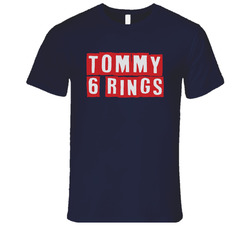 Tom Brady Tommy 6 Rings New England Football Vintage T Shirt