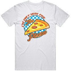 I'm Only Here For The Pizza Party Funny Food Vintage T Shirt