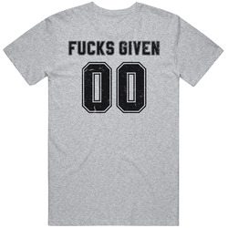 Fucks Given Funny Zero Worn Look Vintage T Shirt