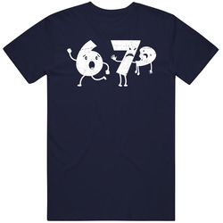Six Is Scared Cause 7 Ate 9 Funny Number Math Joke Distressed Vintage T Shirt
