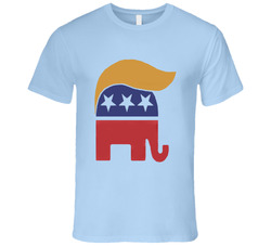 Donald Trump Republican Elephant Hair Funny Political Vintage T Shirt