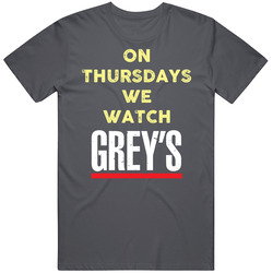 On Thursdays We Watch Grey's Anatomy Funny Tv Show Vintage T Shirt On Thursdays We Watch Grey's Anatomy Funny Tv Show Vintage T Shirt