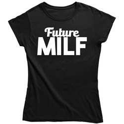 Future Milf Funny Pregnancy Mom To Be Vintage Ladies T Shirt
