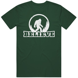 Bigfoot Sasquatch Believe Legendary Mythical Creatures Woods Forest Vintage T Shirt