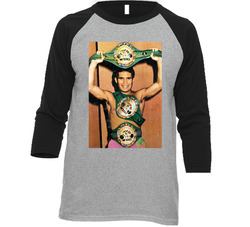 Julio Cesar Chavez Multiple Boxing Champion Fight Vintage Look Fan Raglan Vintage Raglan 3/4 Sleeve Shirt