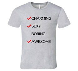 Charming Sexy Not Boring Awesome Fun Hot Rod Popular Movie Vintage T Shirt