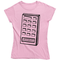 Boobies Funny Calculator Old School Breast Cancer Awareness Distressed Vintage Ladies T Shirt Boobies Funny Calculator Old School Breast Cancer Awareness Distressed Vintage Ladies T Shirt