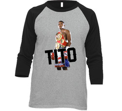 Felix Tito Trinidad Boxing Champion Fight Fan Raglan Vintage Raglan 3/4 Sleeve Shirt