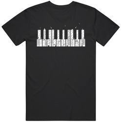 Piano Skyline Big Time In Hollywood Tv Show Vintage T Shirt Piano Skyline Big Time In Hollywood Tv Show Vintage T Shirt
