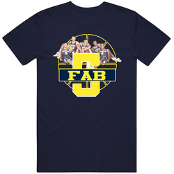 Rose King Webber Jackson Howard Fab Five University Of Michigan Basketball Fan Vintage T Shirt